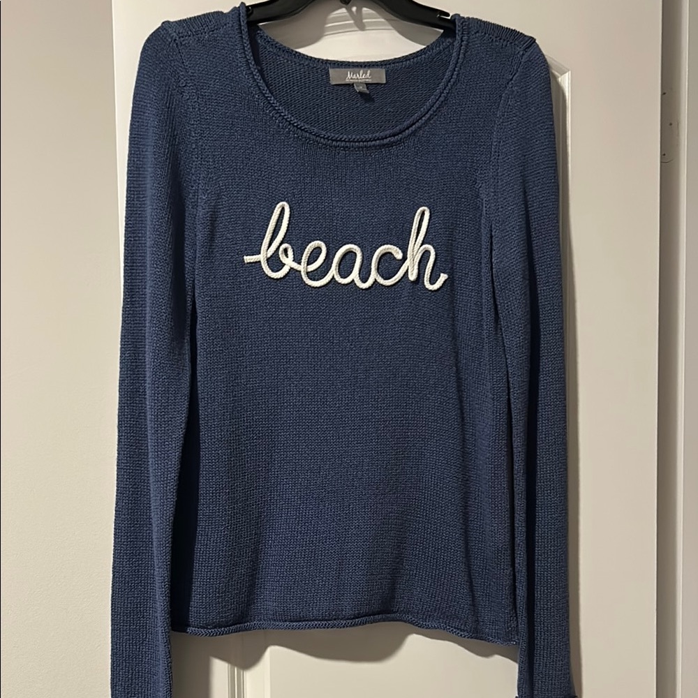 Beachlunchlounge Navy Blue Women's Top